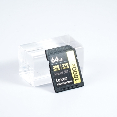 Lexar 64GB 1800x V60 UHS-II SDXC (EX) used