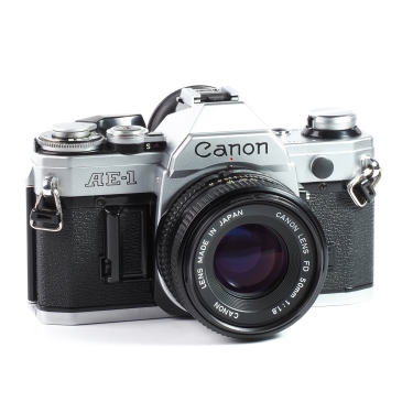 Canon AE-1 + 50mm f1.8 (Full CLA)(New Seals)(EX) used