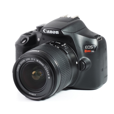 Canon EOS Rebel T6 + 18-55mm f3.5-5.6 III (EX) used