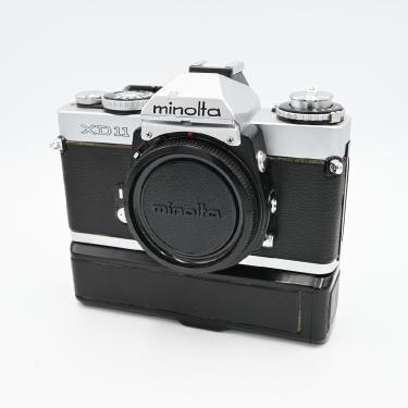 Minolta XD-11 35mm Film SLR Camera Body & Auto Winder D (BGN) Used