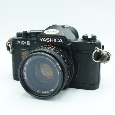 Yashica FX-3 35mm Film SLR Camera with 50mm F2 Lens (BGN) Used