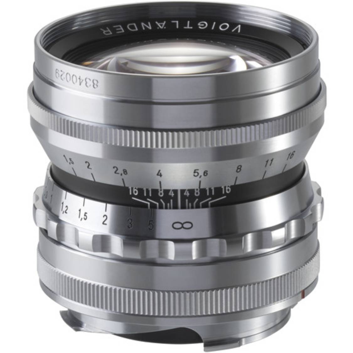 Voigtlander Nokton 50mm f/1.5 Aspherical Lens for Leica M (Silver)