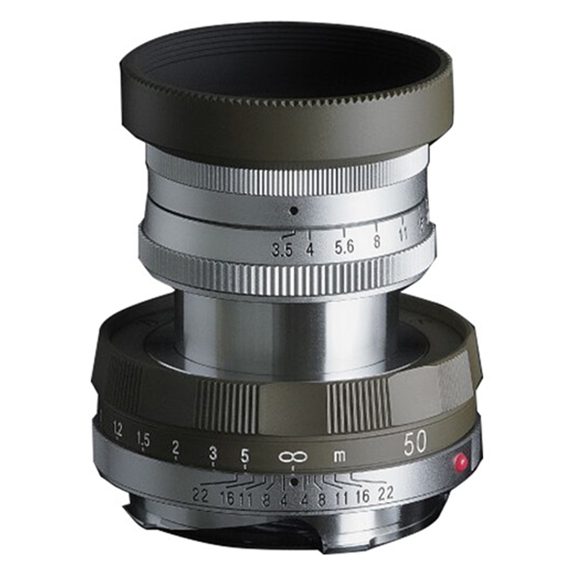 Voigtlander APO-LANTHAR 50mm f3.5 Type I VM Lens for Leica M Mount (Olive & Chrome)