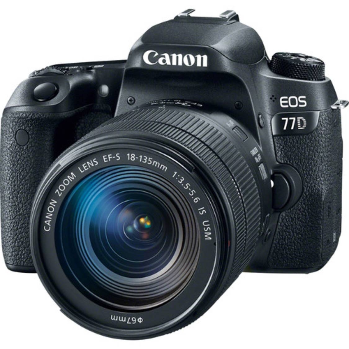 Canon EOS 77D DSLR with 18-135mm IS USM Lens -Open Box