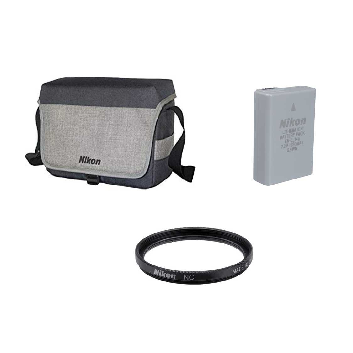 Nikon DX Accessory Kit for Nikon D3500 or D5600 McBain Camera