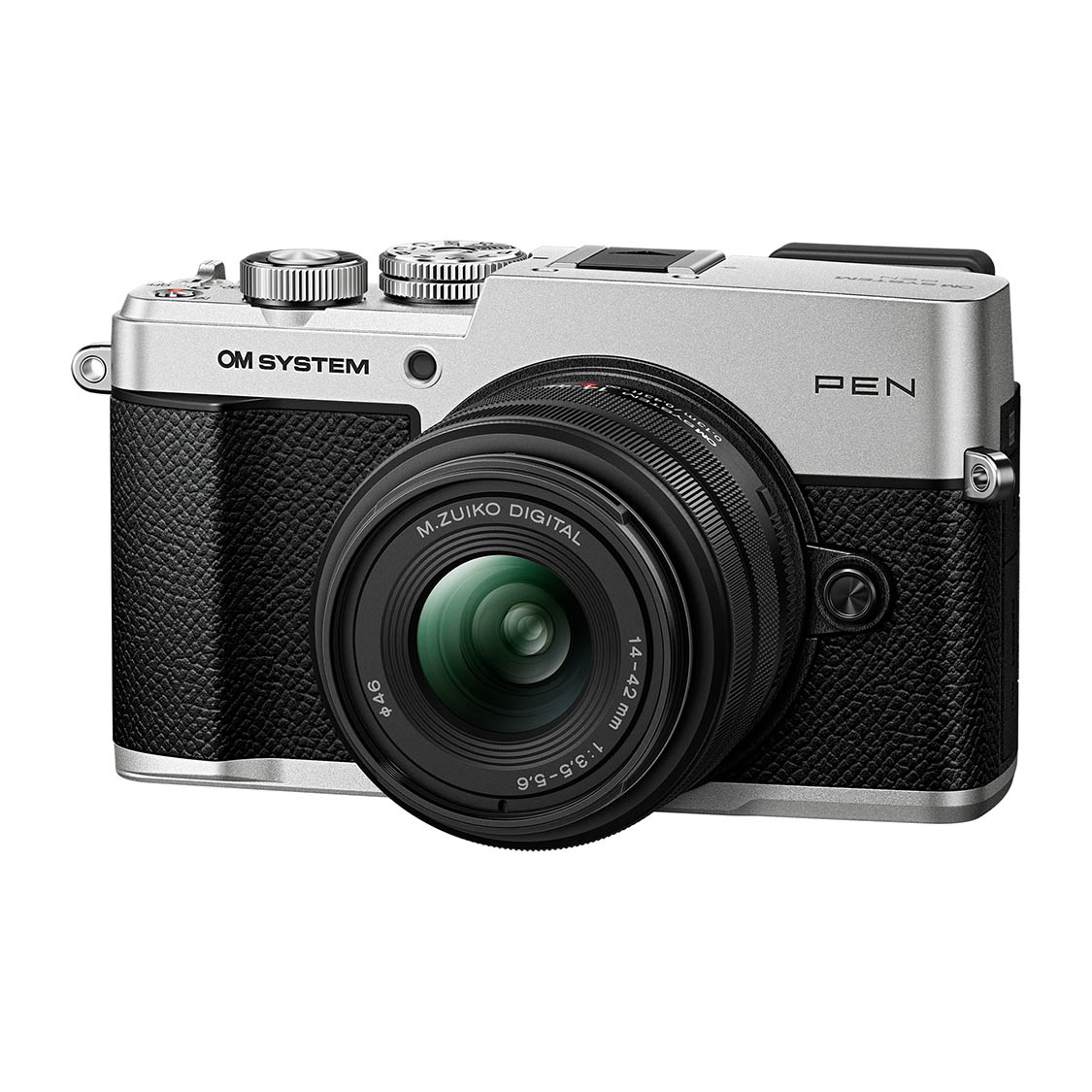 OM System PEN Camera with 14-42mm F3.5-5.6 III Lens (Silver)