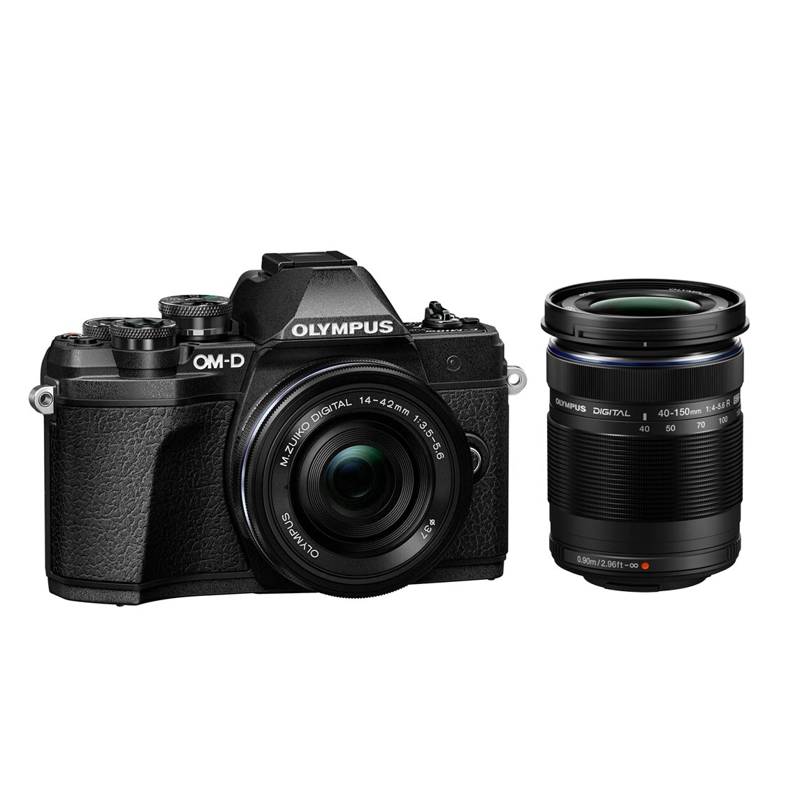 Olympus E-M10 Mark III Camera (black) with 14-42mm EZ and 40-150mm Lenses