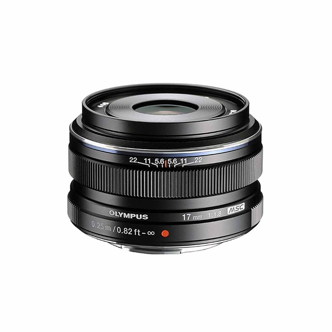 OM System PEN MSC 17mm F1.8 Micro Four Thirds Mount Lens (black)
