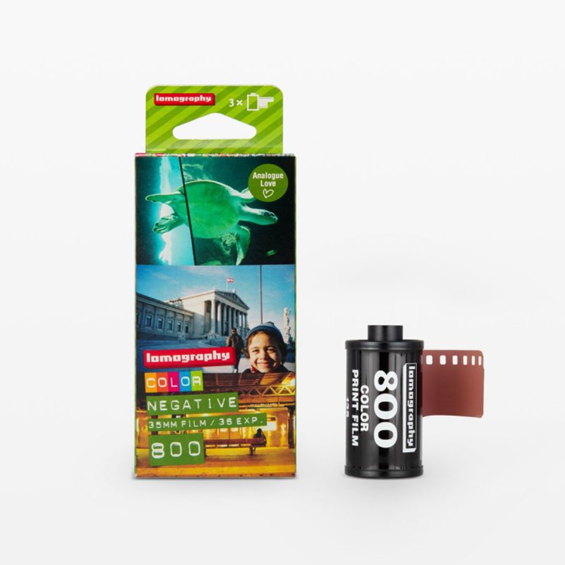 Lomography ISO 800 Colour Negative 35mm Film (Pack of 3)