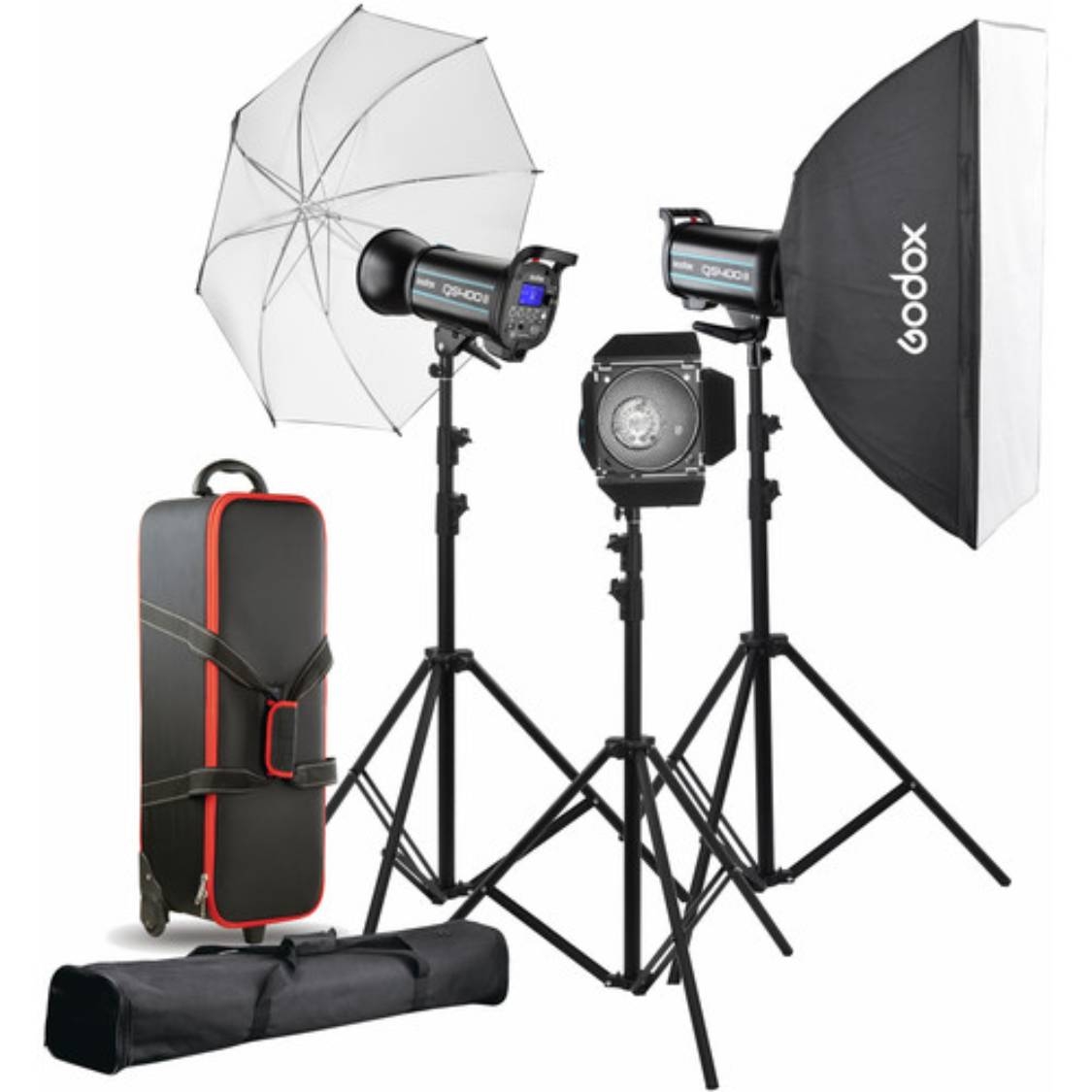 Godox QS400II 3-Light Studio Flash Kit