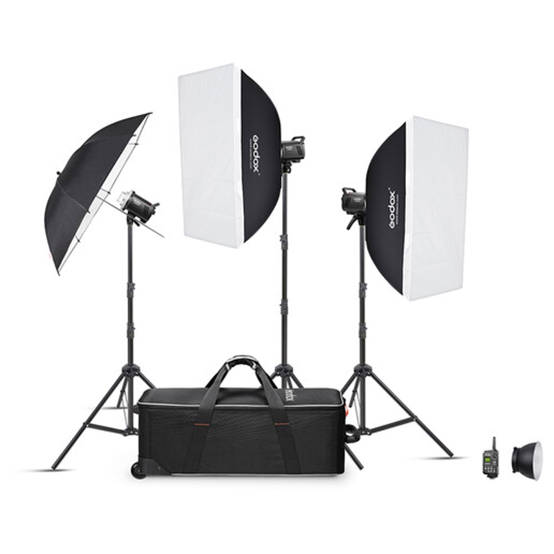Godox MS300-V Studio Flash Monolight (3 Light Kit)