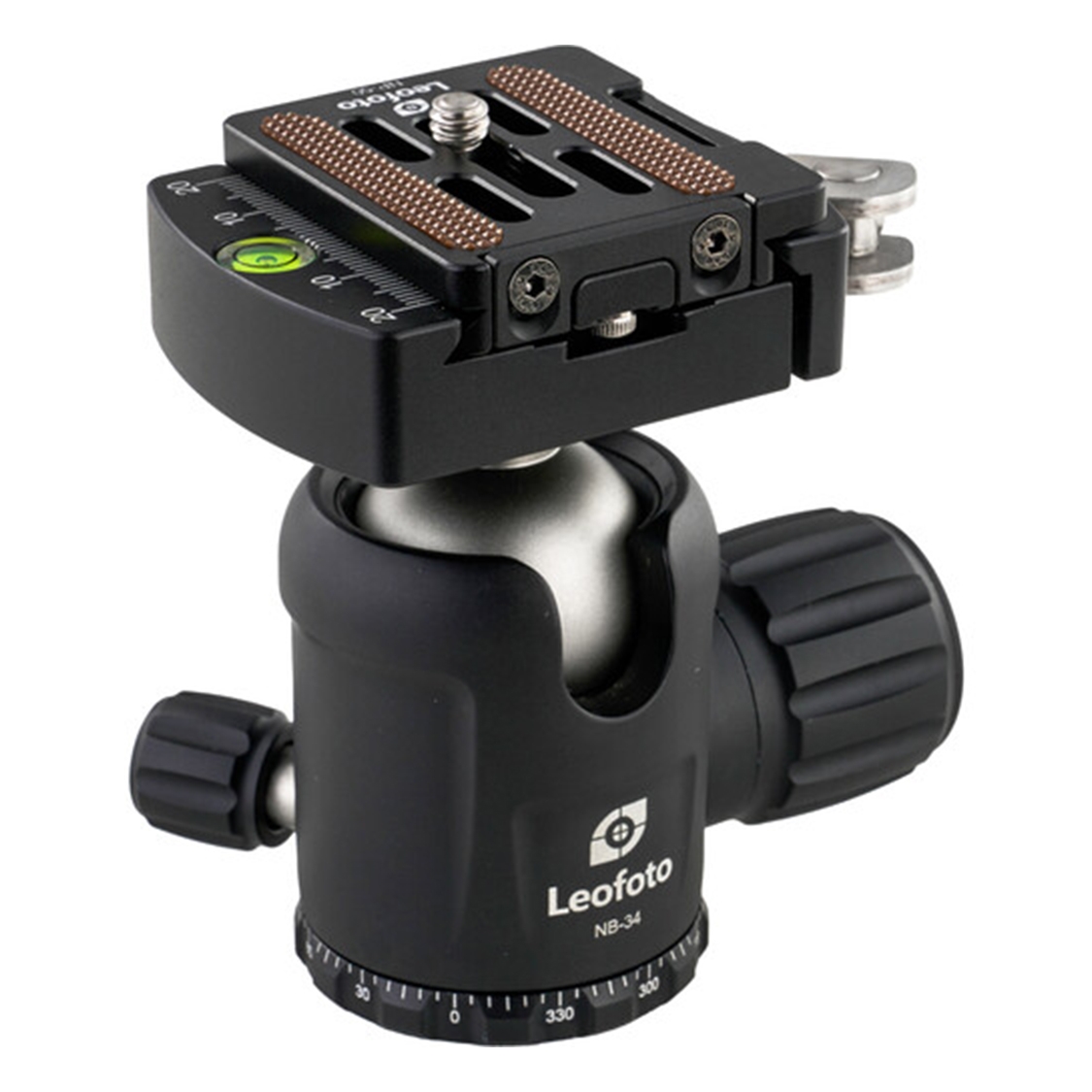 Leofoto NB-34 Ballhead with Lever Release Clamp & Quick Release Plate