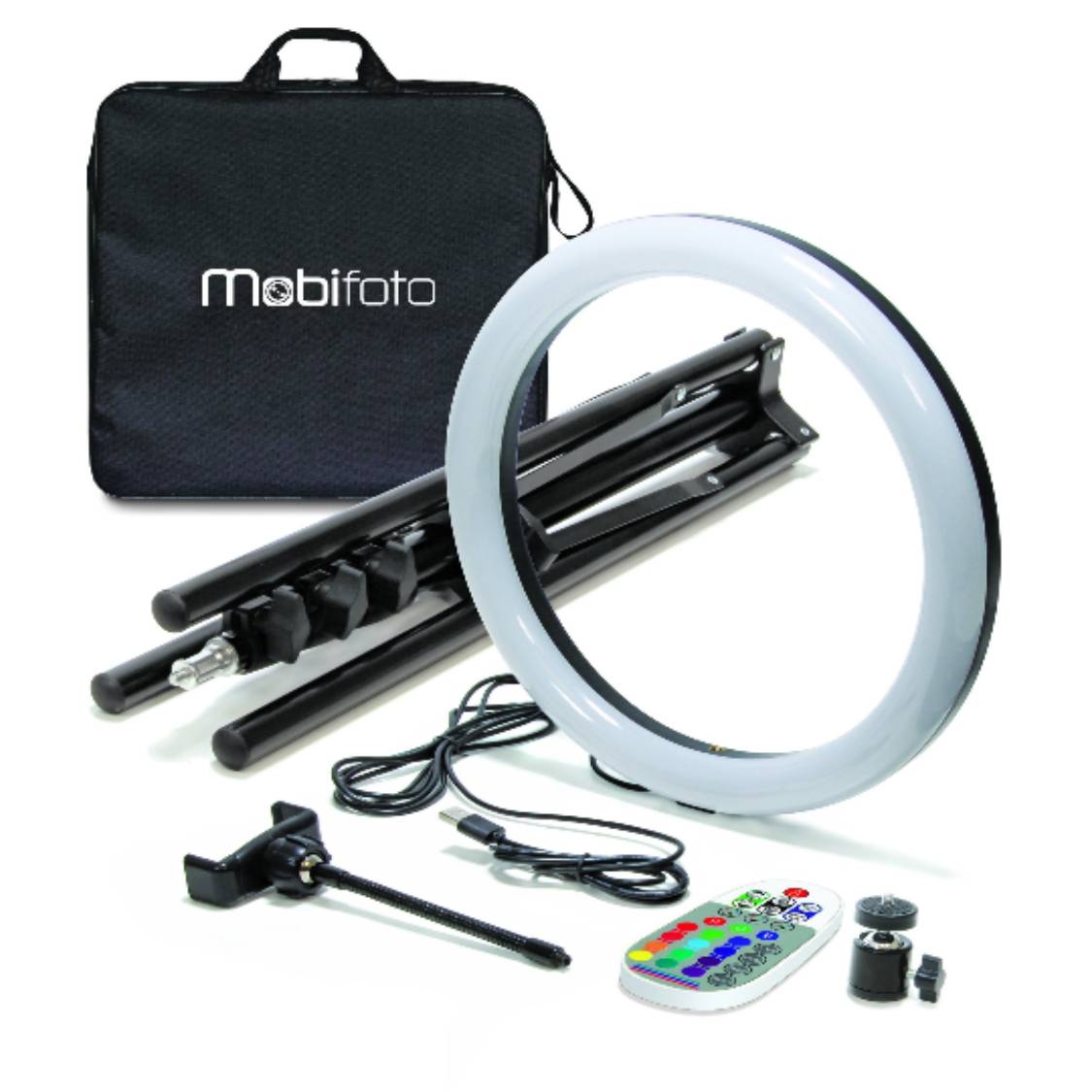 Mobifoto 18 Inch II Bi-Colour Ring LED Light Creator Kit