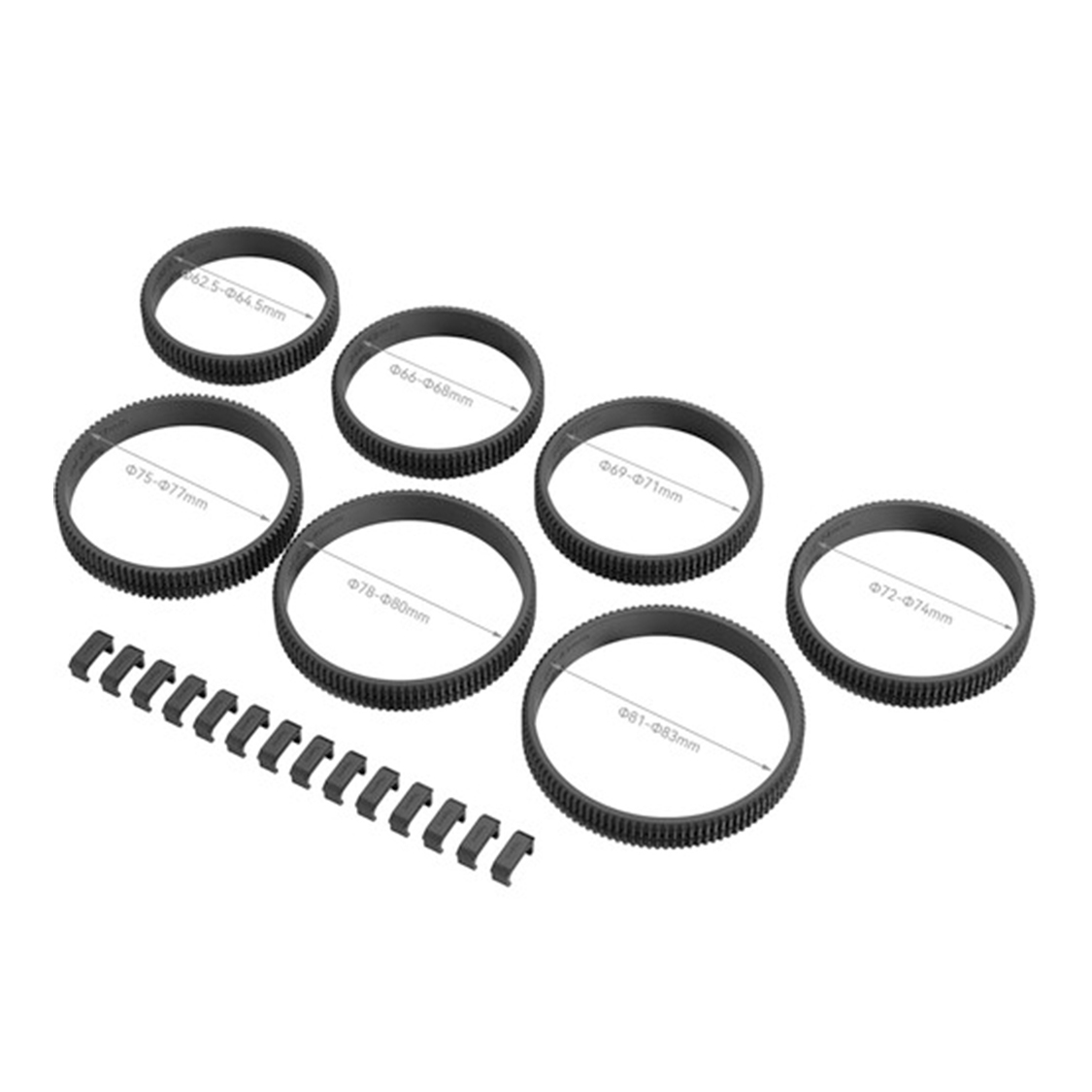 SmallRig Seamless Focus Gear 7-Ring Set