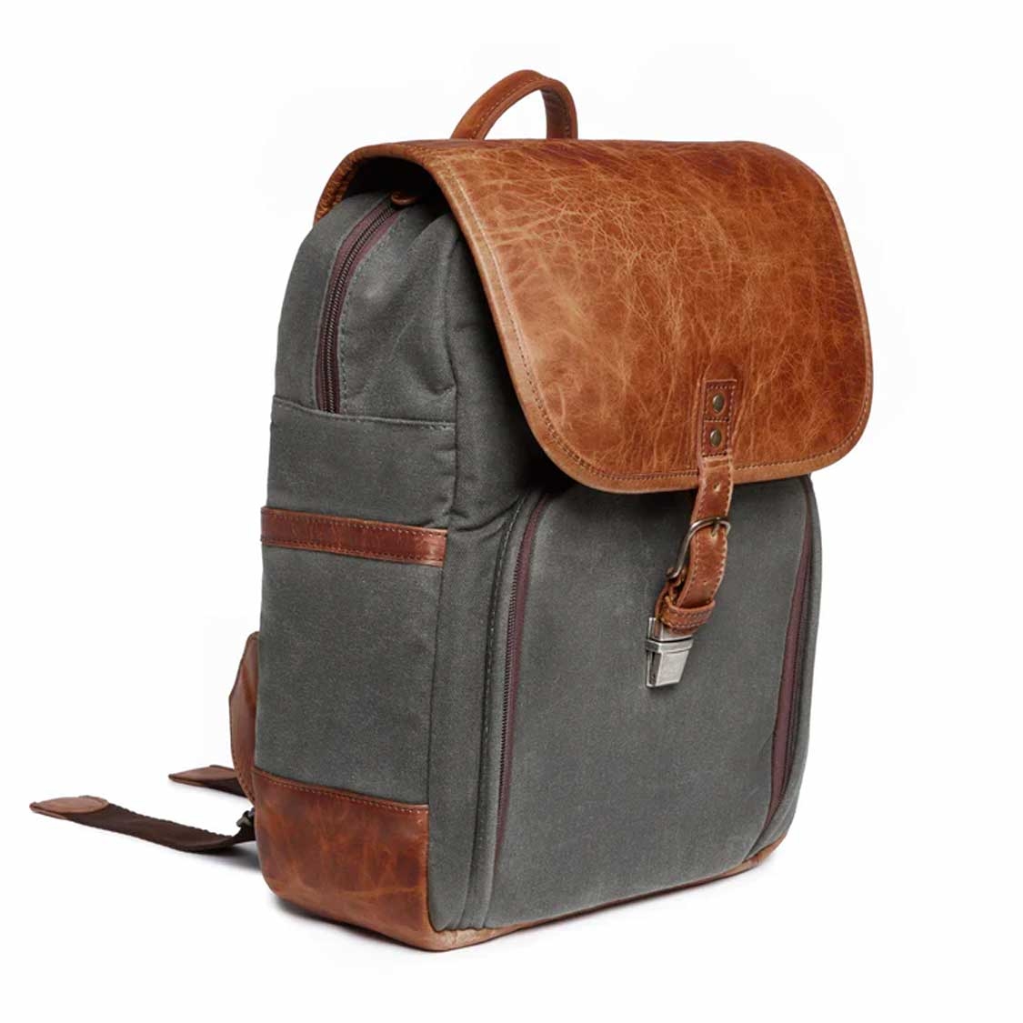 ONA Monterey Backpack (Smoke/Antique Cognac)