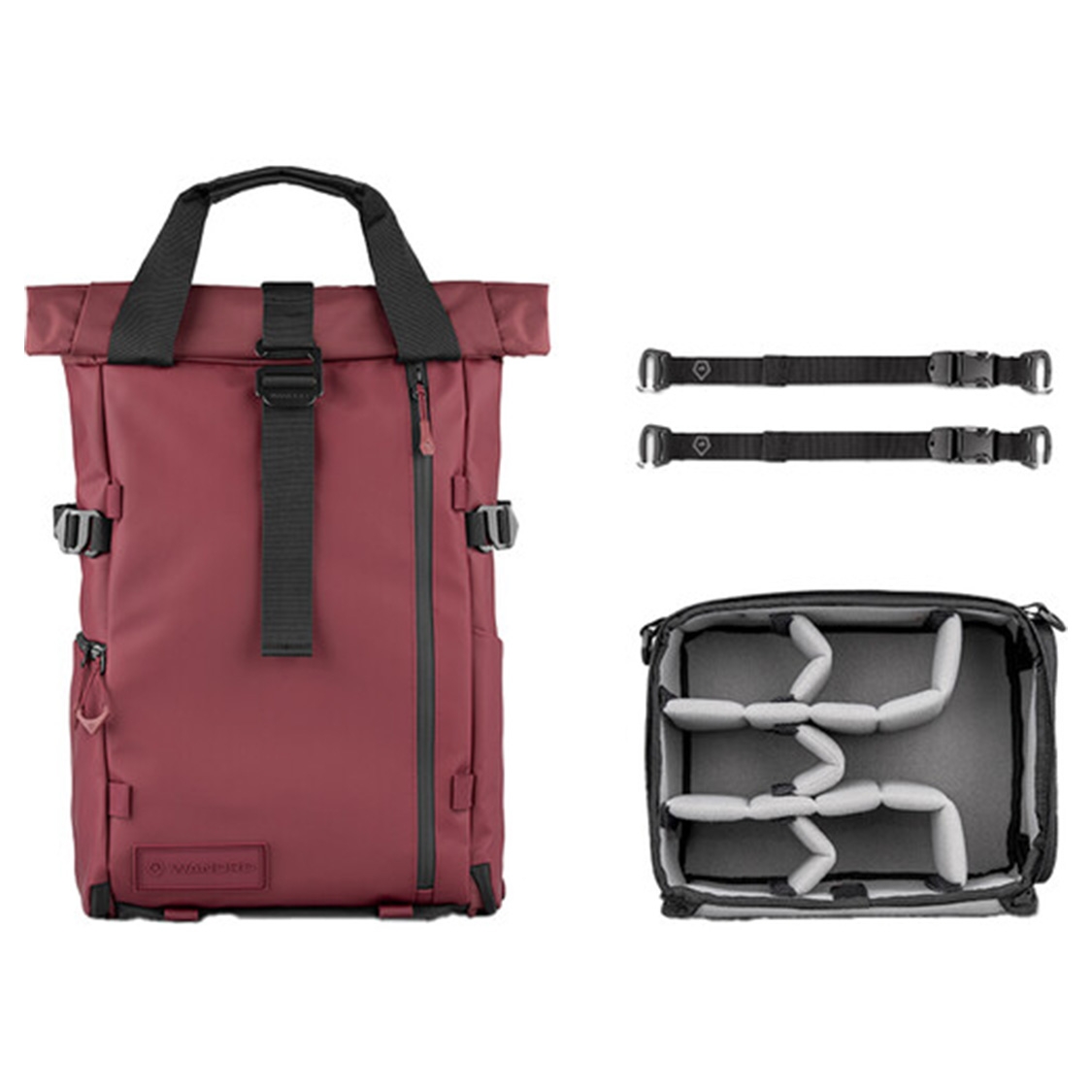 WANDRD PRVKE V4 Backpack Photo Bundle (Rhone Burgundy, 21L)