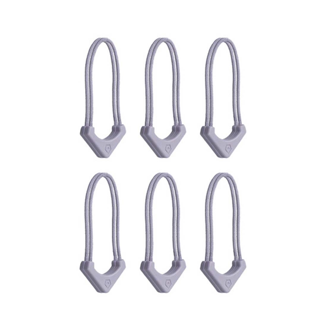 WANDRD WORRYLESS Locking Zipper Puller (Uyuni Purple, 6-Pack)