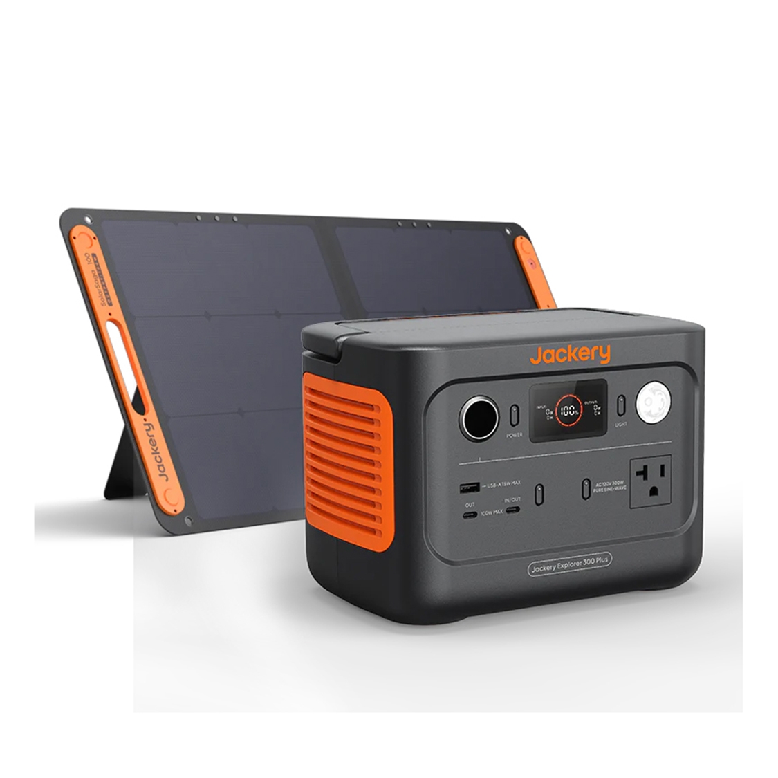 Jackery Explorer 300 Plus Portable Power Station with 40W SolarSaga Solar Panel