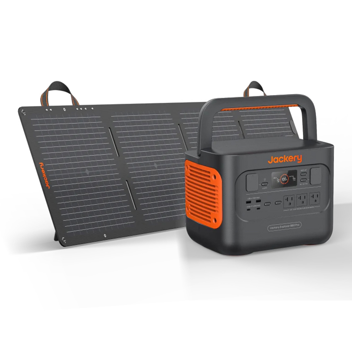 Jackery Explorer 880 Pro Portable Power Station with 100W SolarSaga Mini Solar Panel