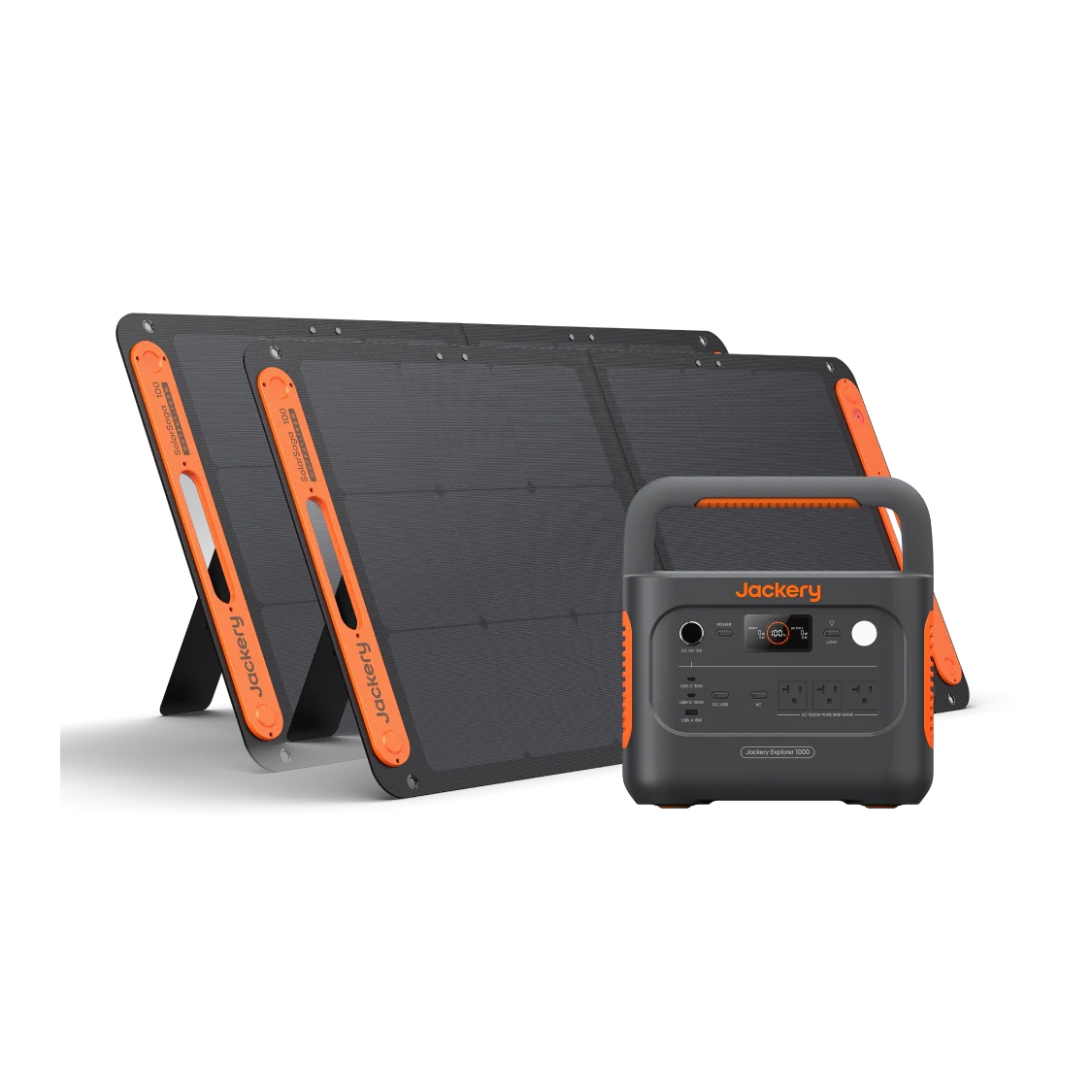 Jackery Explorer 1000 v2 Portable Power Station with 100W Mini Solar Panel