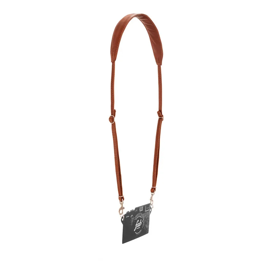 Fab F11 39-55 Inch Adjustable Padded Leather Strap (Brown)