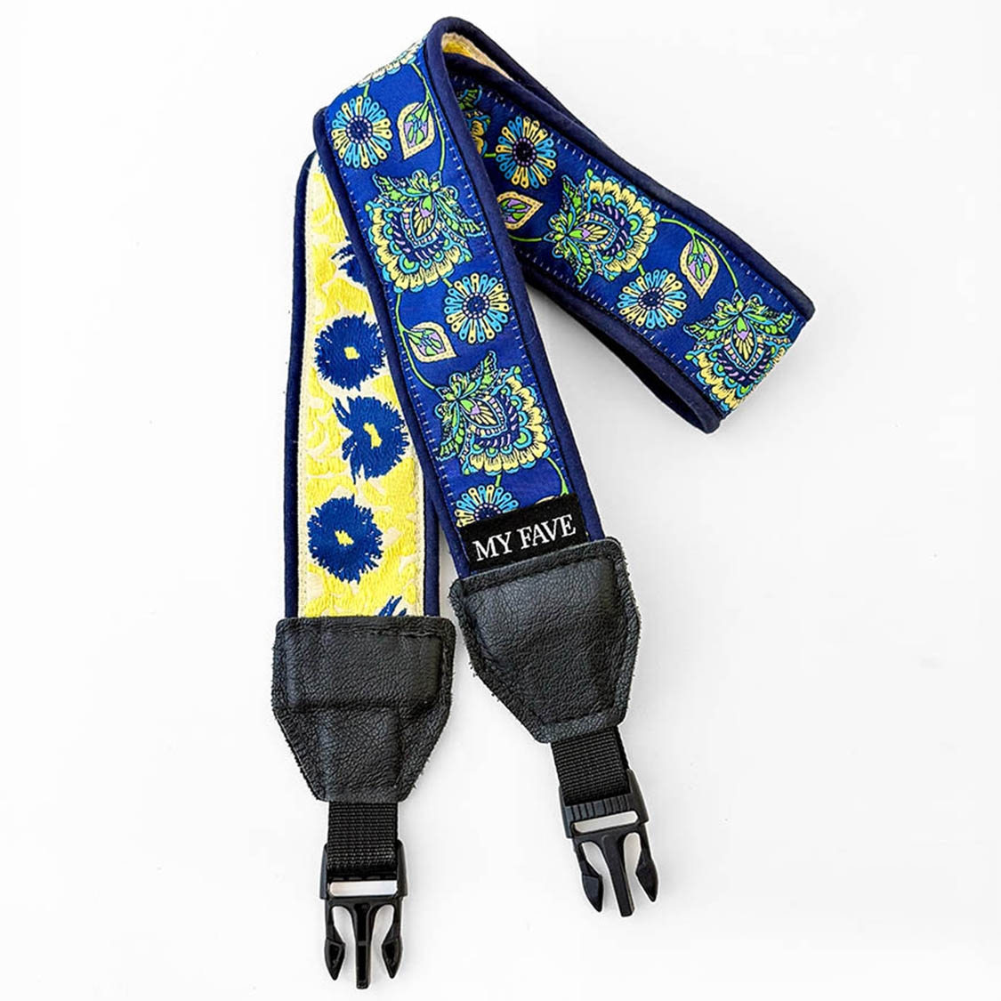 My Fave Camera Neck Strap (Blue Bloom)