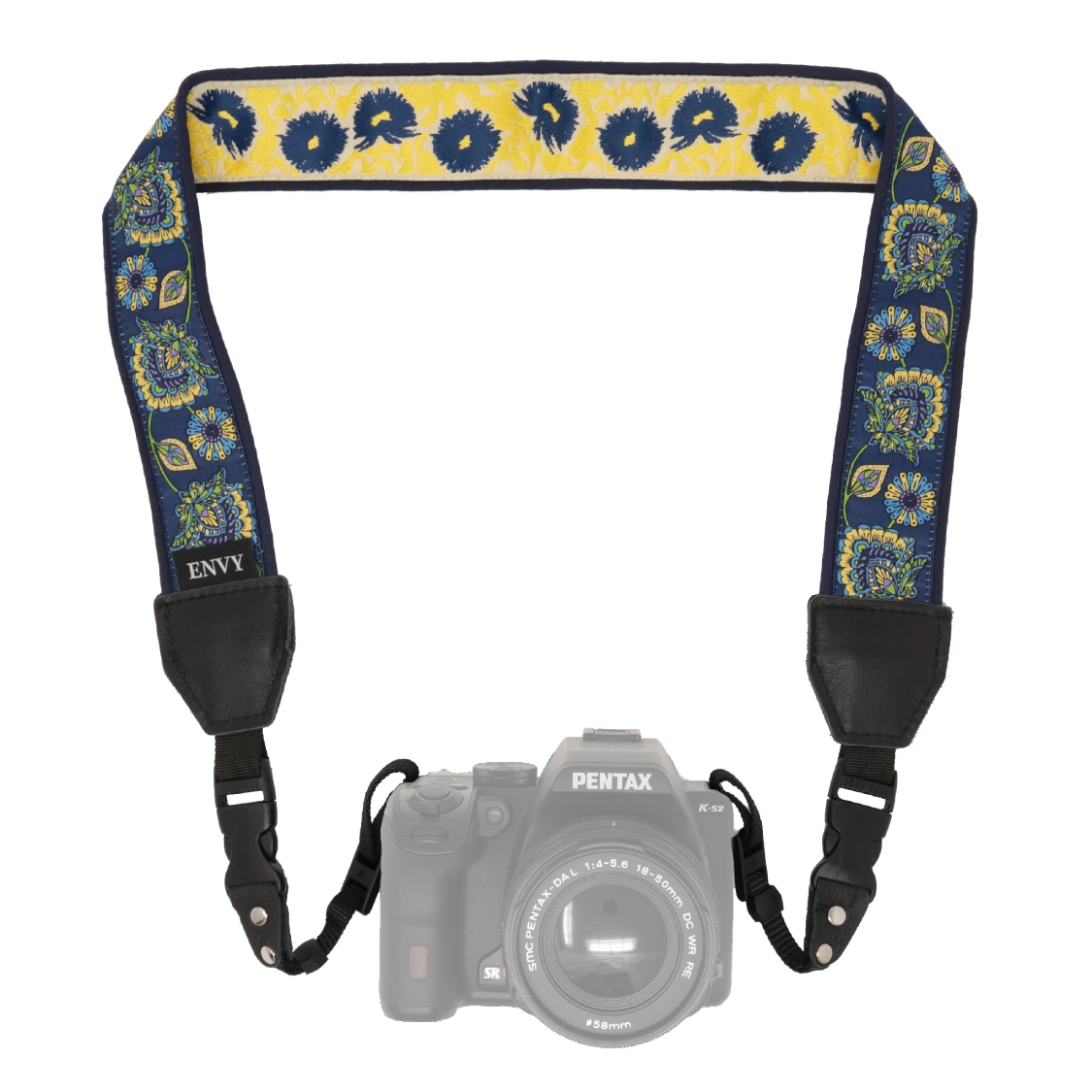 My Fave Cross Body Camera Strap (Blue Bloom)