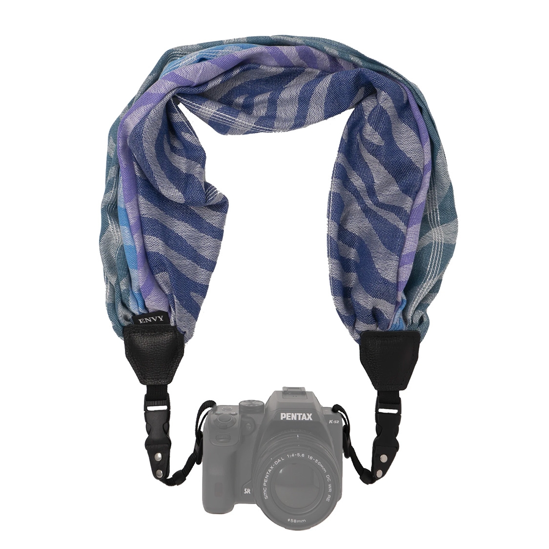 My Fave Scarf Camera Strap (Indigo Dream)