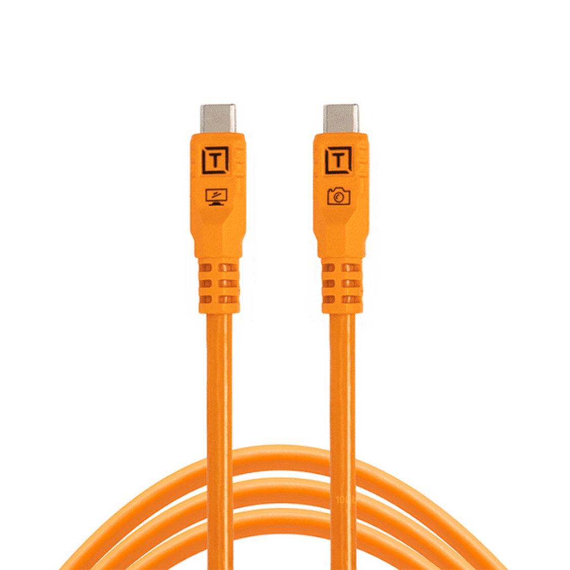 TetherPro Optima 10G USB-C, Straight to Straight Cable (Orange, 31-Foot)