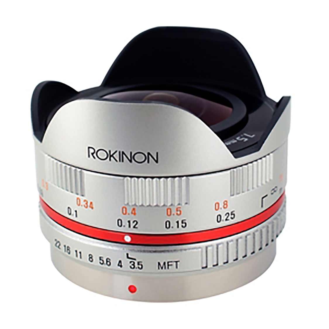 Rokinon 7.5mm F3.5 Lens for Micro Four Thirds Mount (Silver)