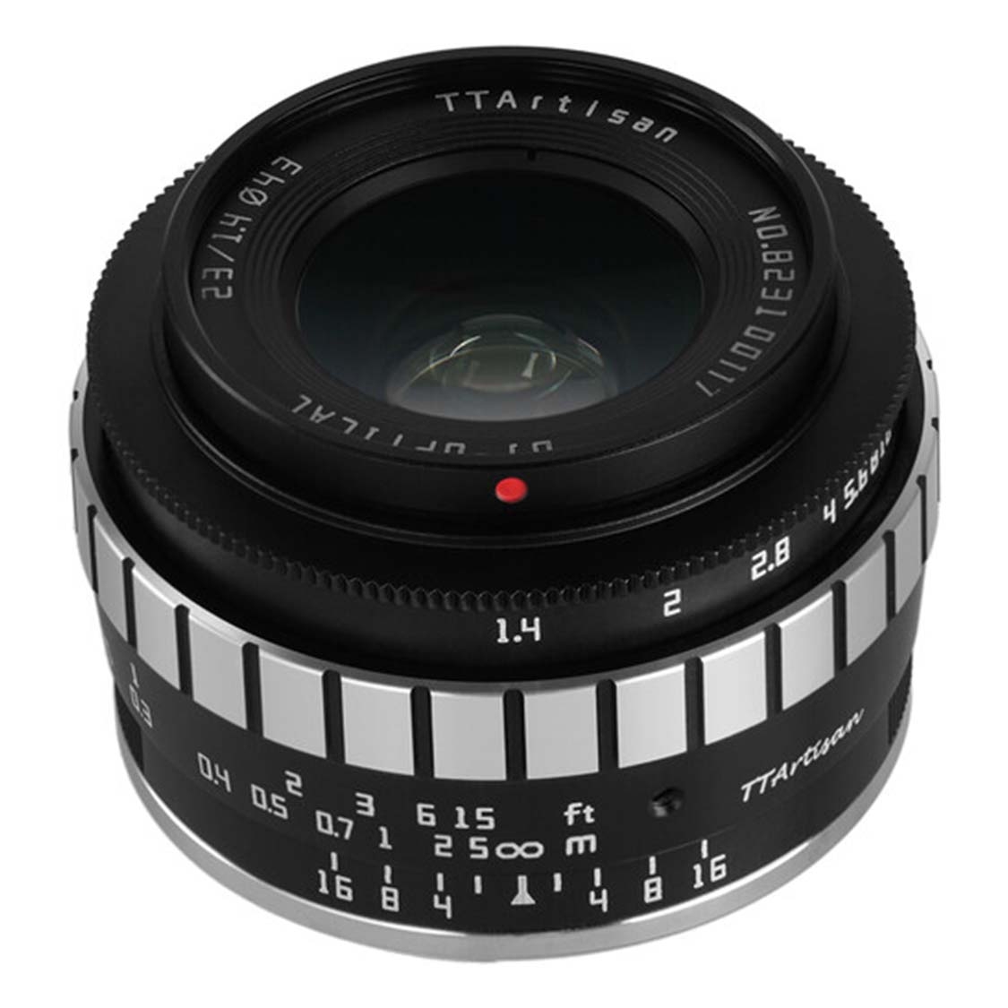TTArtisan APS-C 23mm F1.4 Lens for Canon EF-M Mount (Black & Silver)