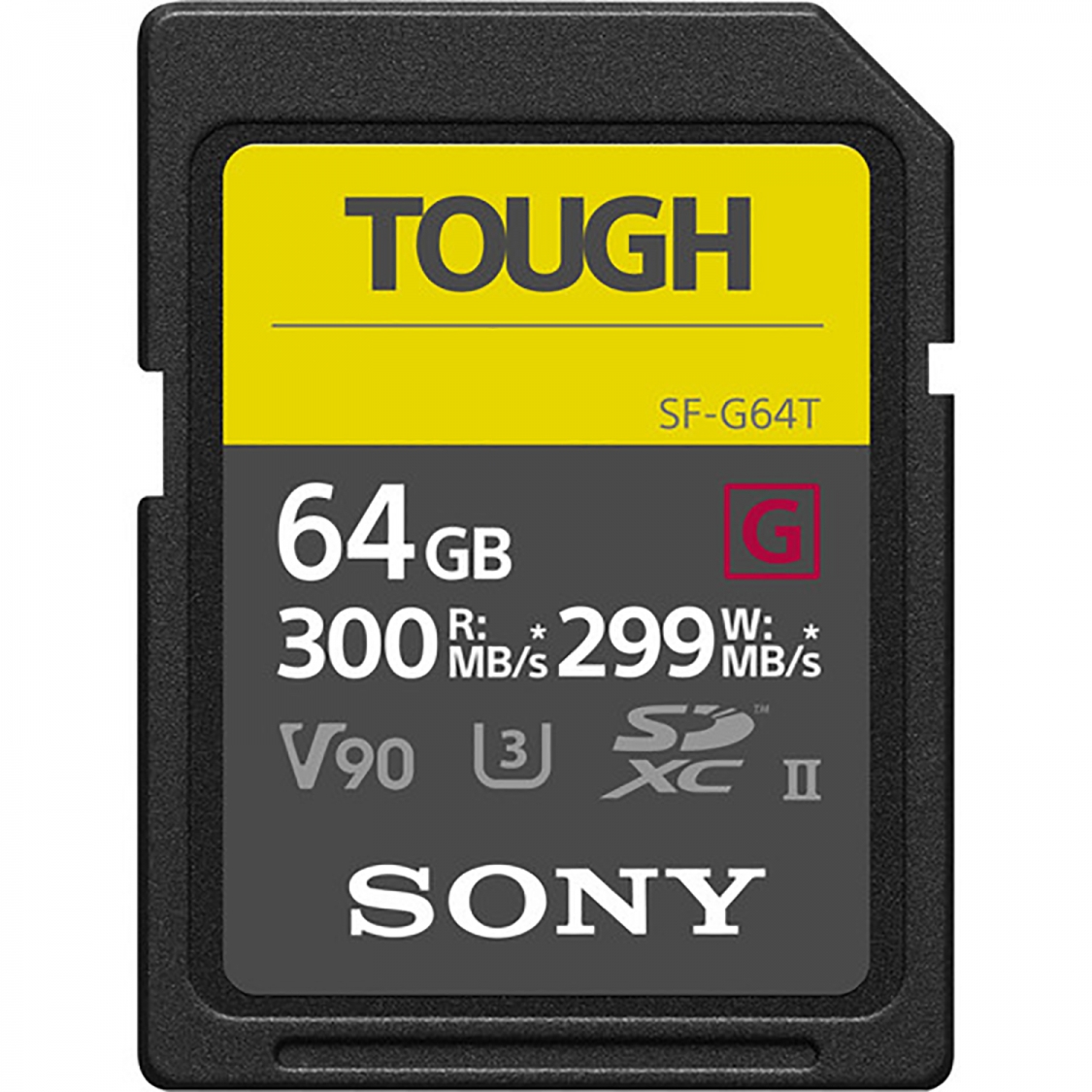 Sony 64GB Tough SDXC SF-G USH-II V90 300/299mbs Memory Card