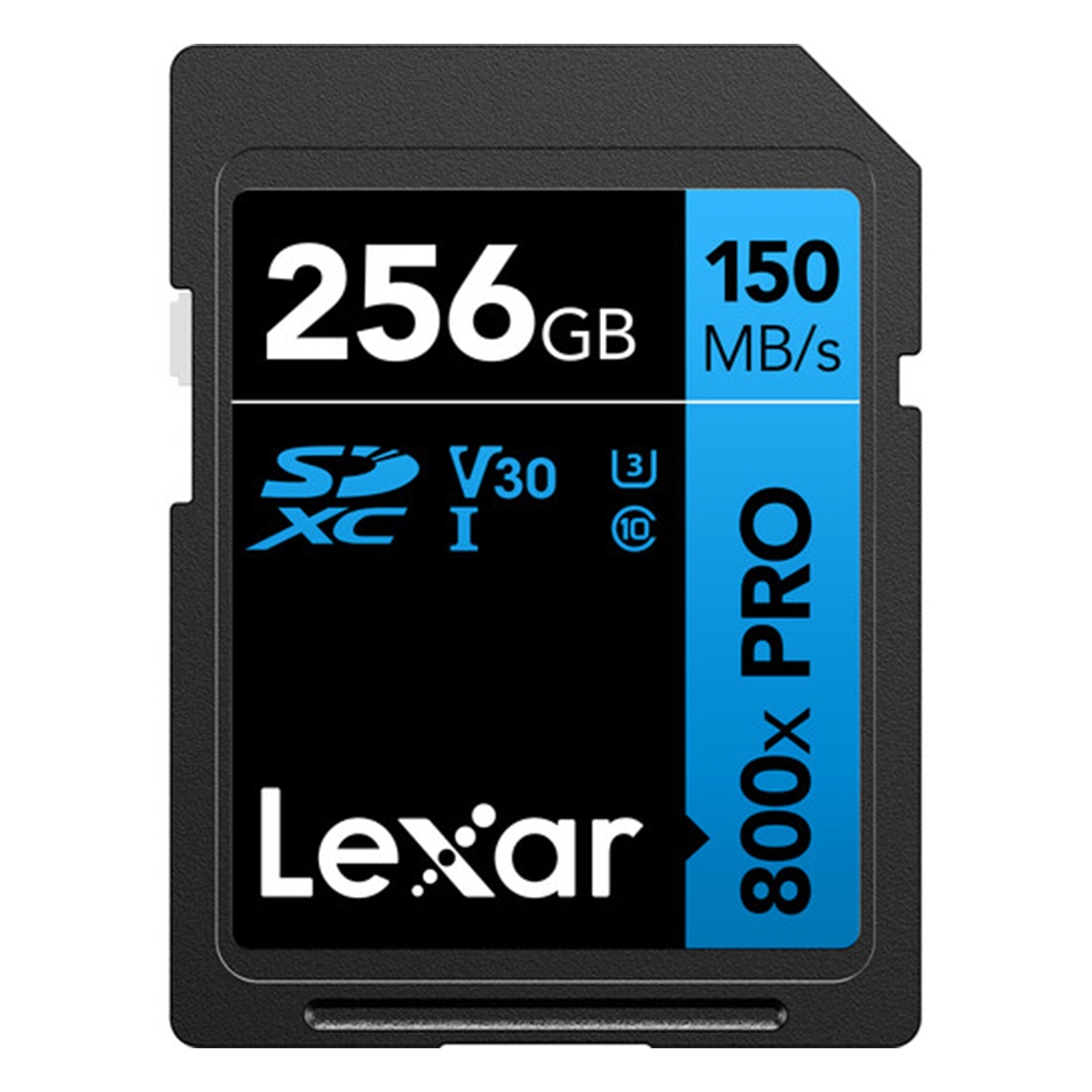 Lexar 256GB High-Performance 800x PRO UHS-I SDXC V30 150MB/s Memory Card (BLUE Series)
