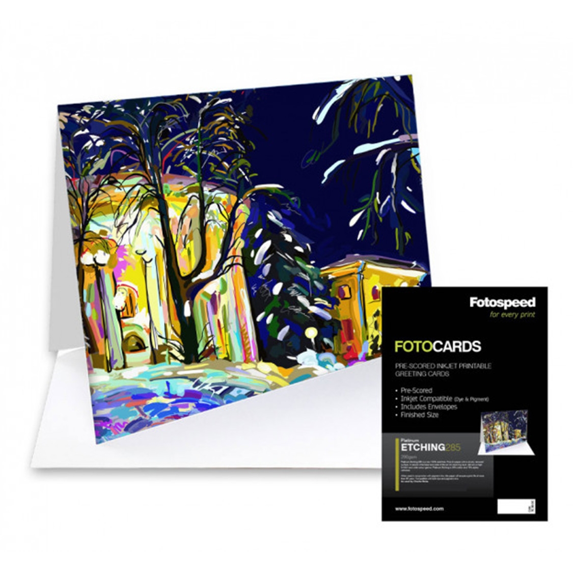 Fotospeed Platinum Etching 285 A5 Fotocards (25 Pack)