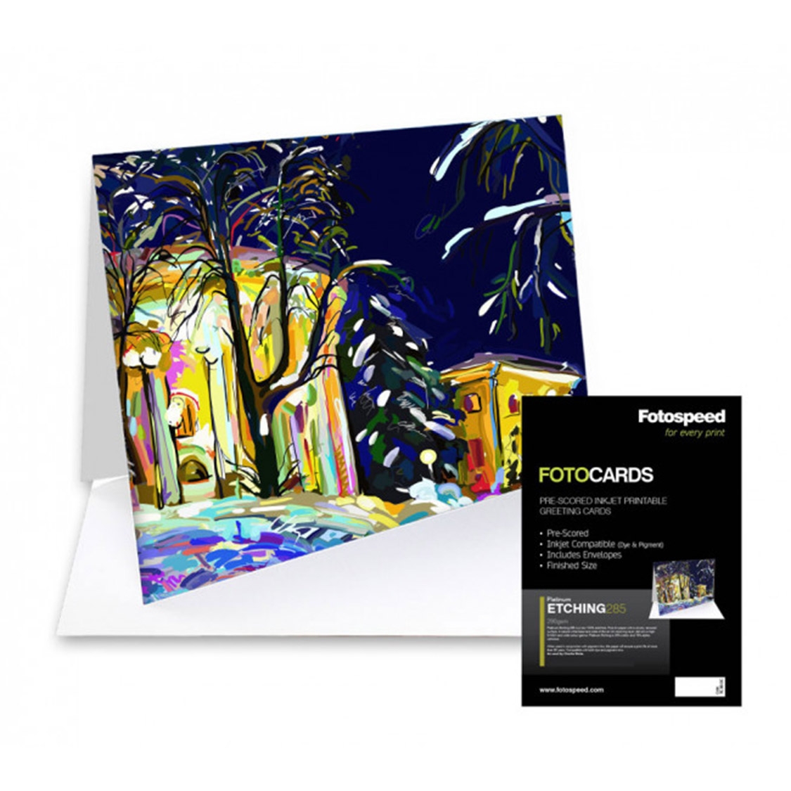 Fotospeed Platinum Etching 285 A6 Fotocards (25 Pack)