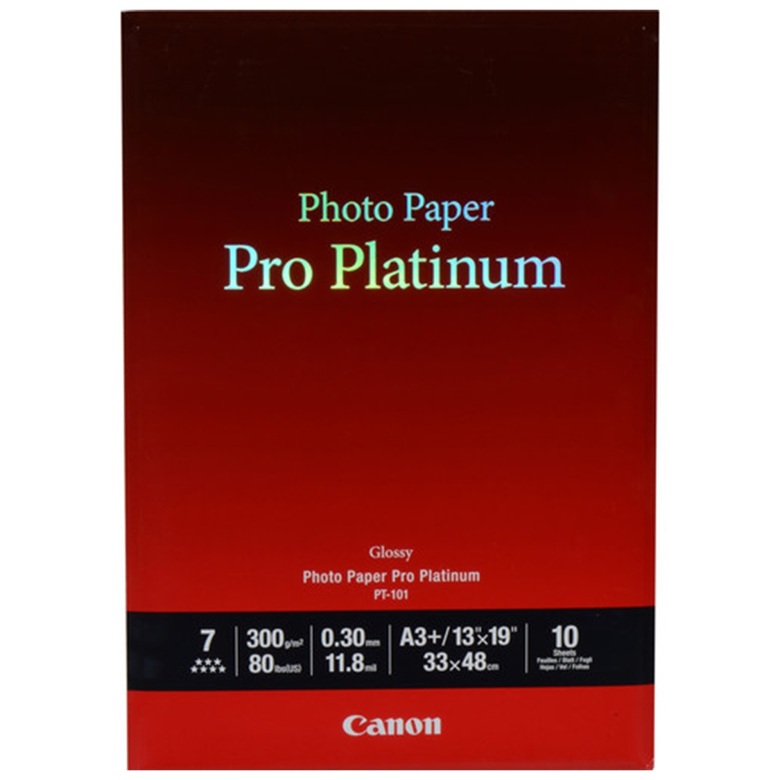 Canon PT-101 Pro Platinum Photo Paper (13x19 Inch, 10 Sheets)