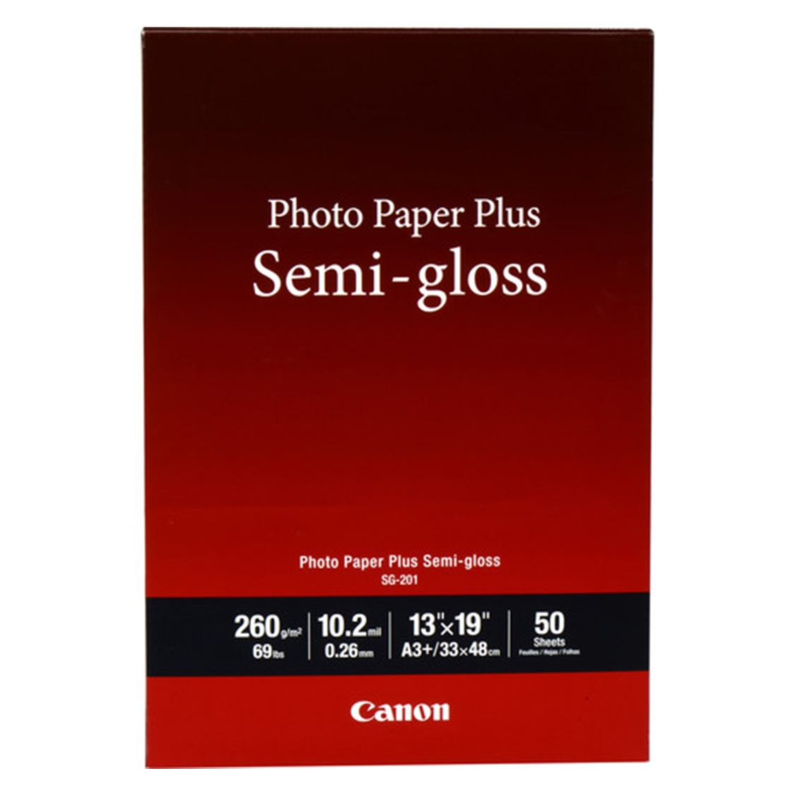 Canon SG-201 Photo Paper Plus Semi-Gloss (13x19 Inch, 50 Sheets)