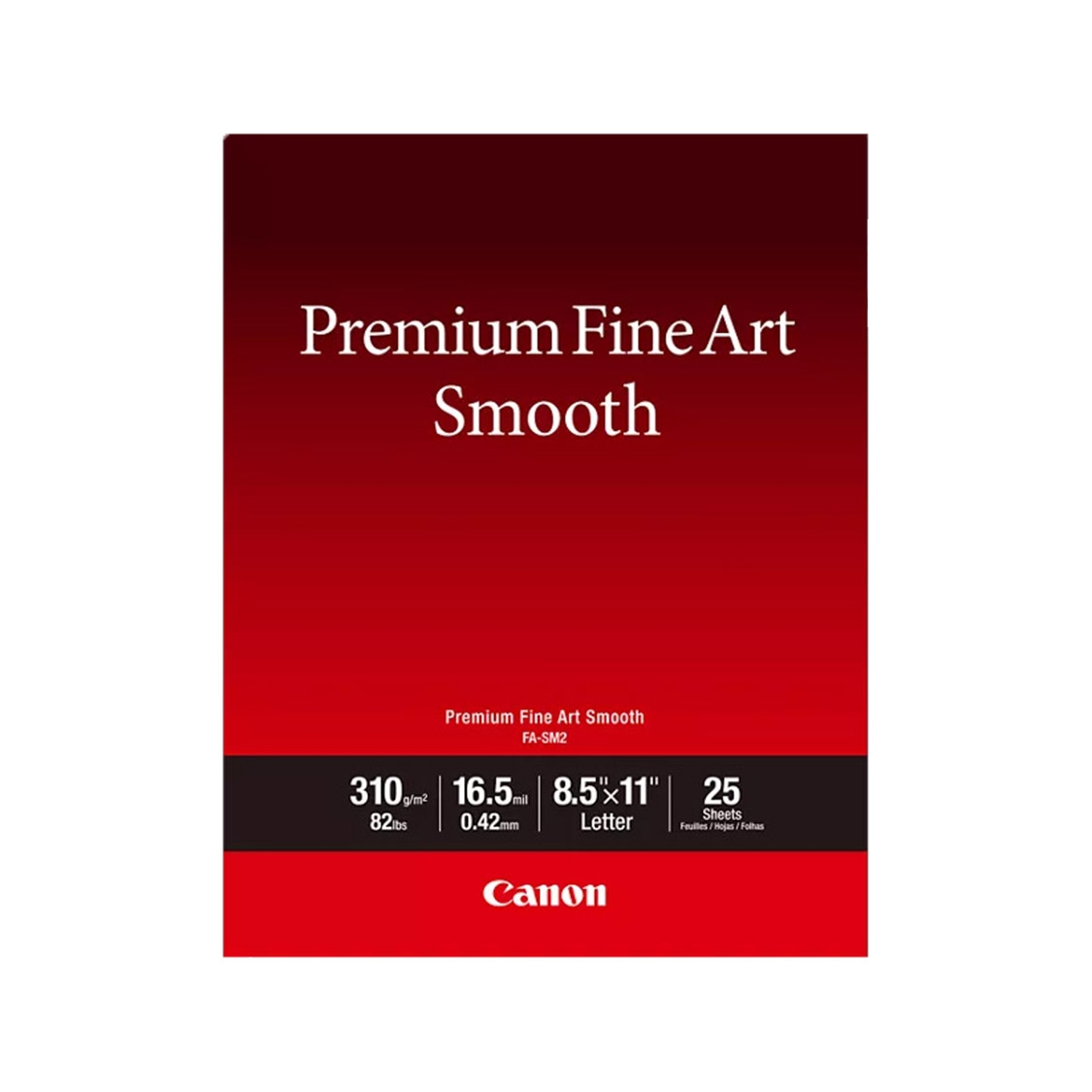 Canon FA-SM2 Fine Art Smooth Photo Paper (8.5x11 Inch, 25 Sheets)