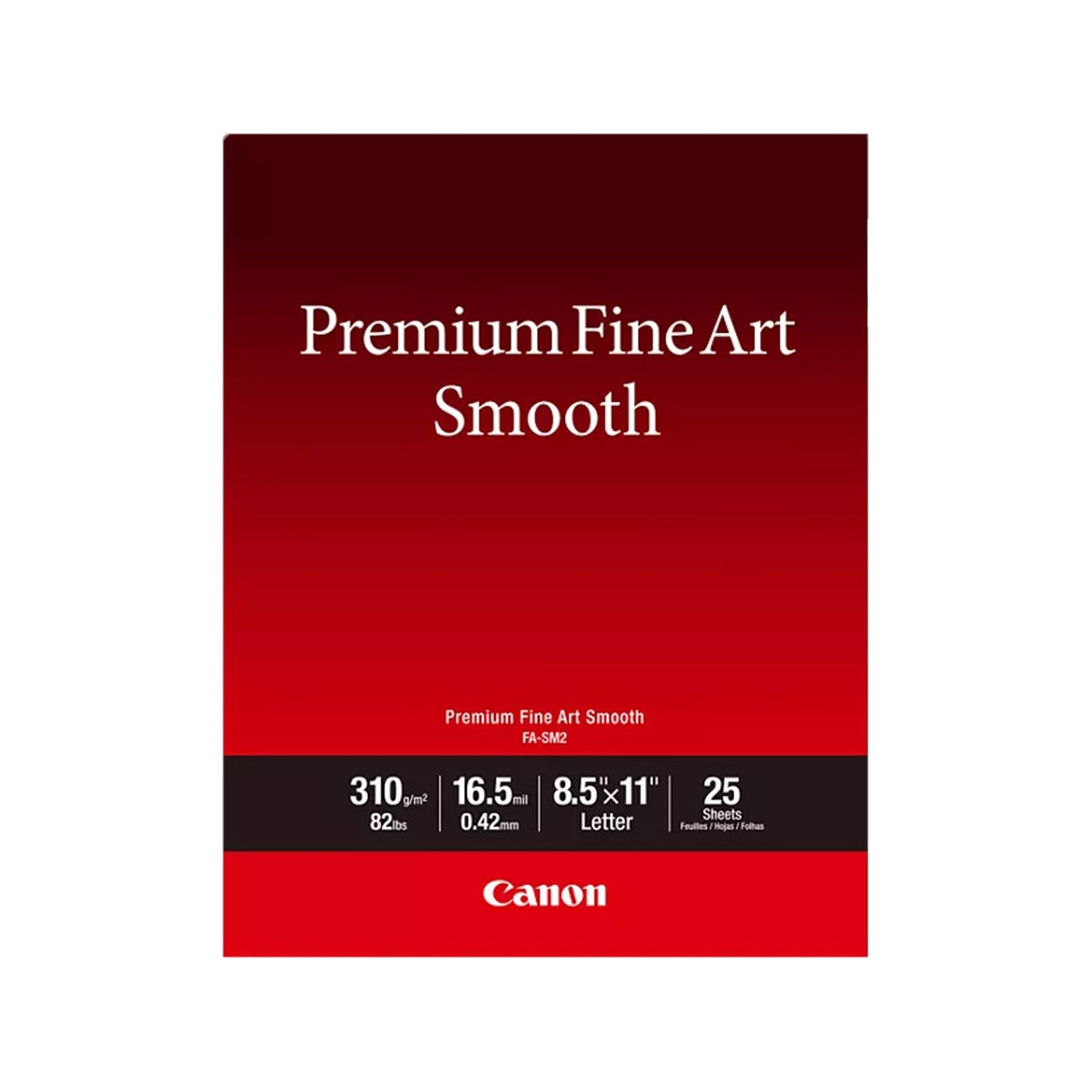 Canon FA-SM2 8.5x11 Fine Art Smooth Photo Paper (25 Sheets)