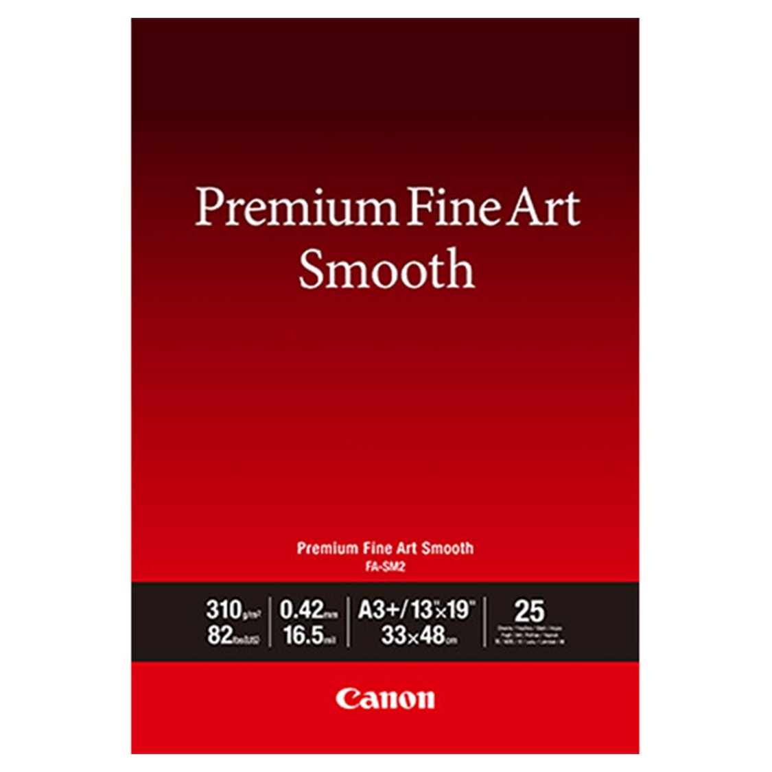 Canon FA-SM2 Fine Art Smooth Photo Paper (13x19 Inch, 25 Sheets)