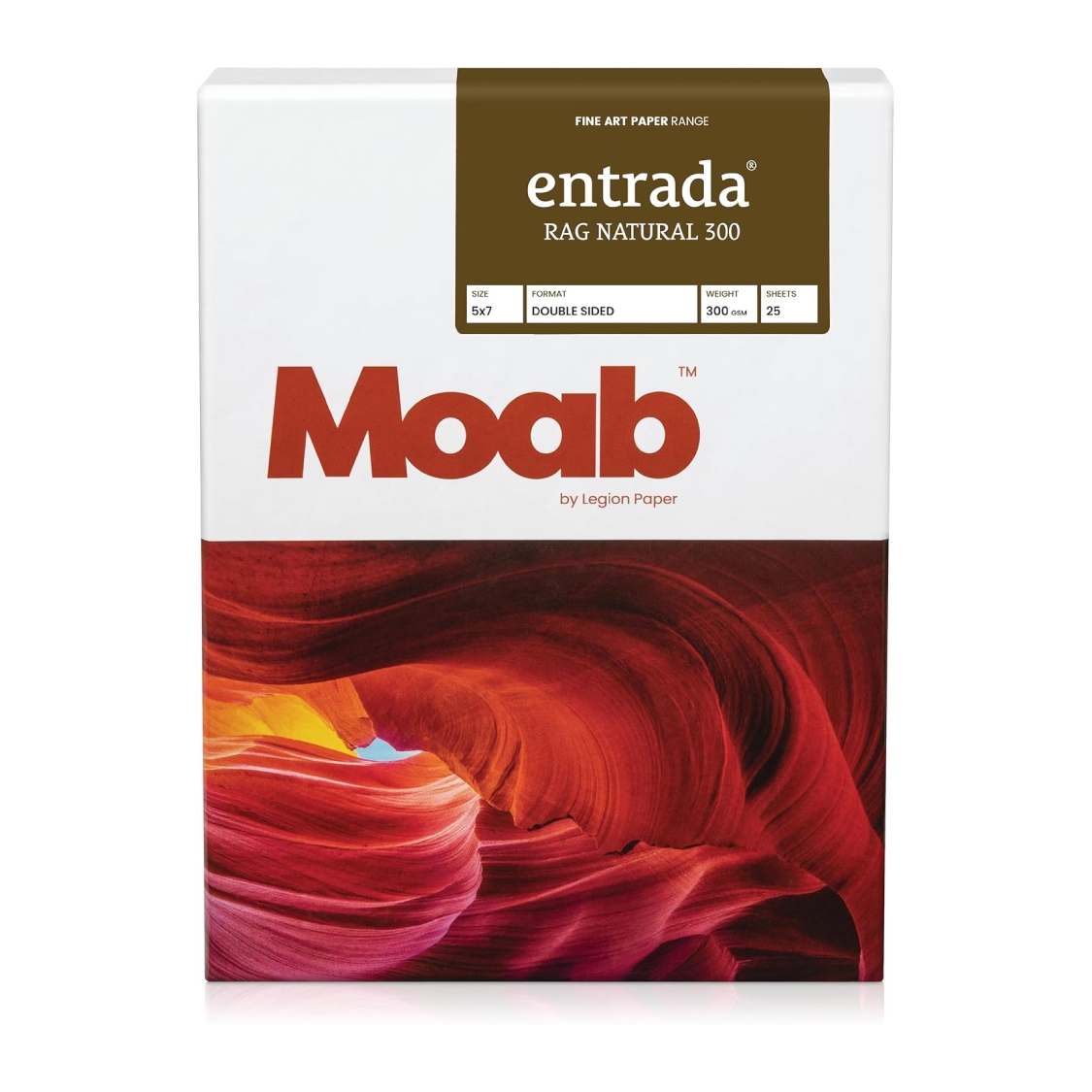 MOAB Entrada Rag Natural 300 Paper (5x7 Inch, 25 Sheets)