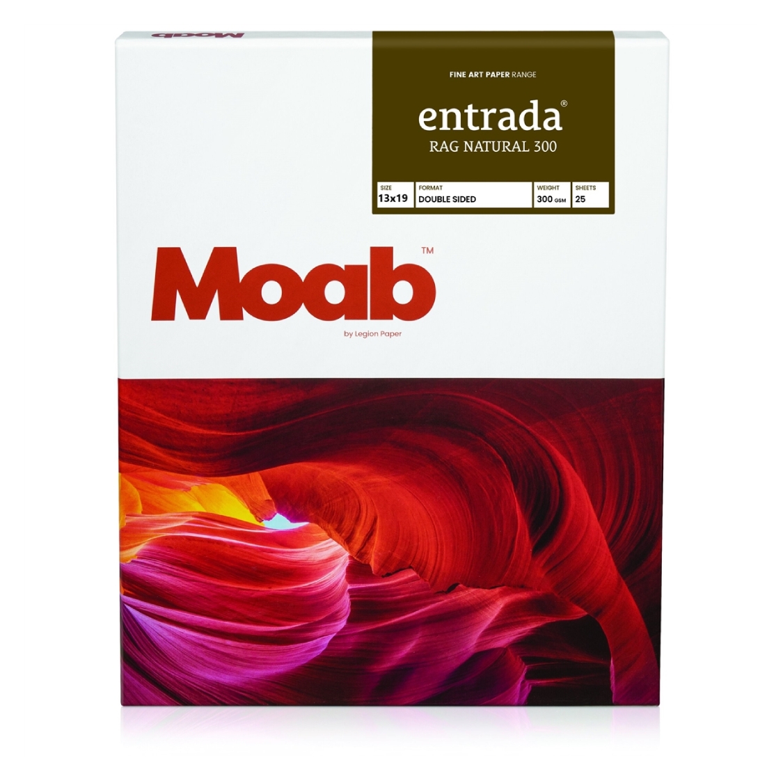 MOAB Entrada Rag Natural 300 Paper (13x19 Inch, 25 Sheets)