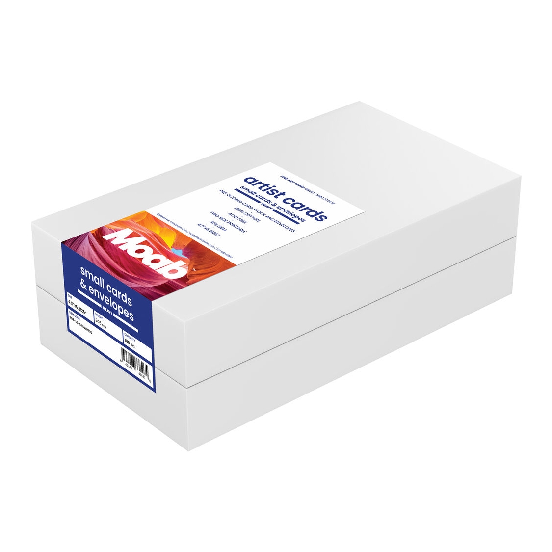 MOAB Heavy Artist Cards & Envelopes Small (9x5.8, 100 of Each)