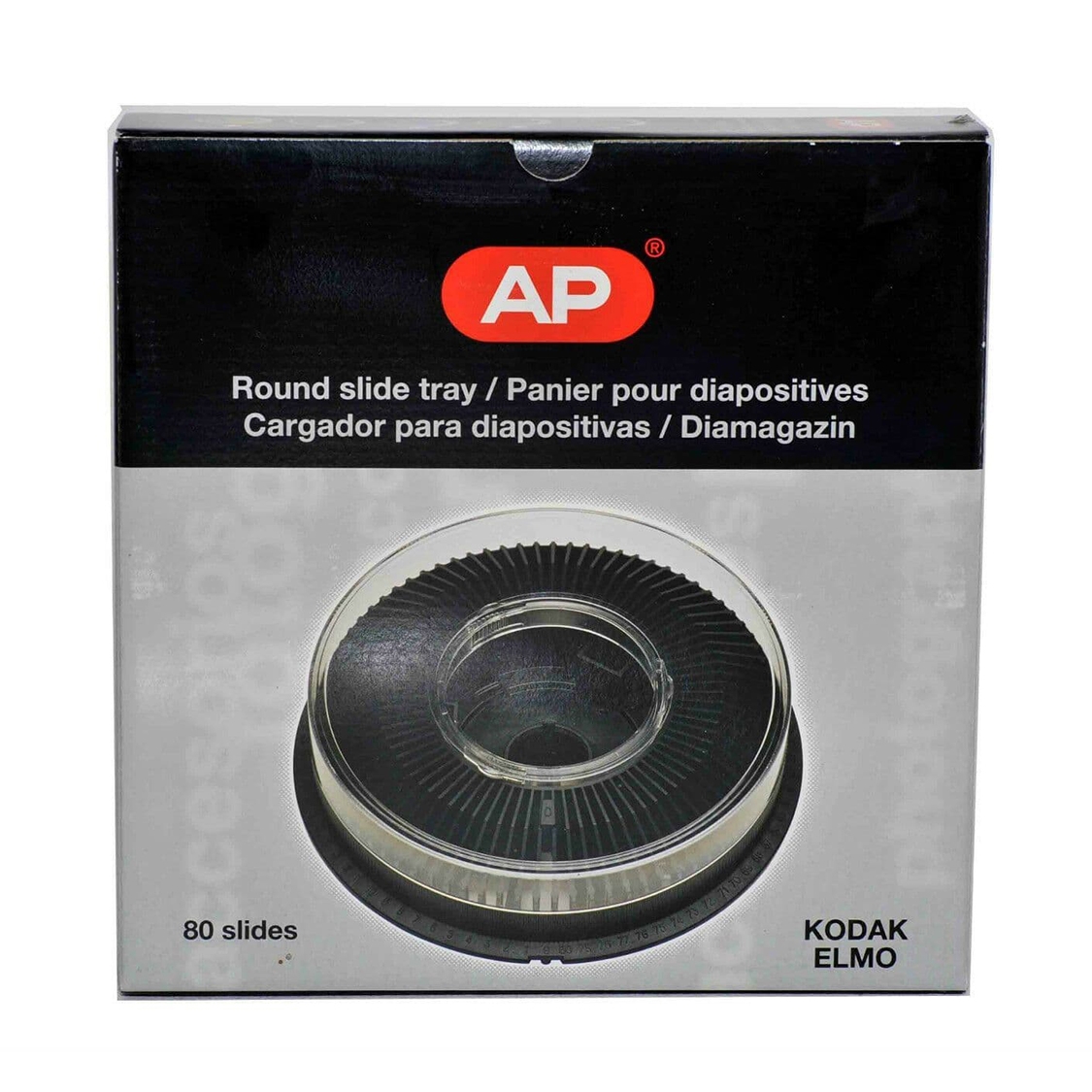 AP Round Slide Tray for Kodak Elmo (80 Slides) 