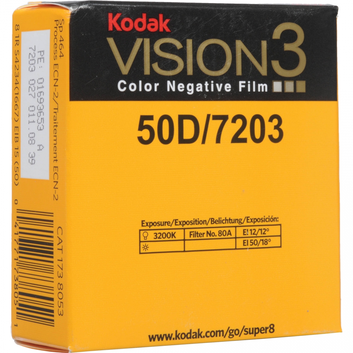 Kodak Super 8 50D Color Neg 50 ft