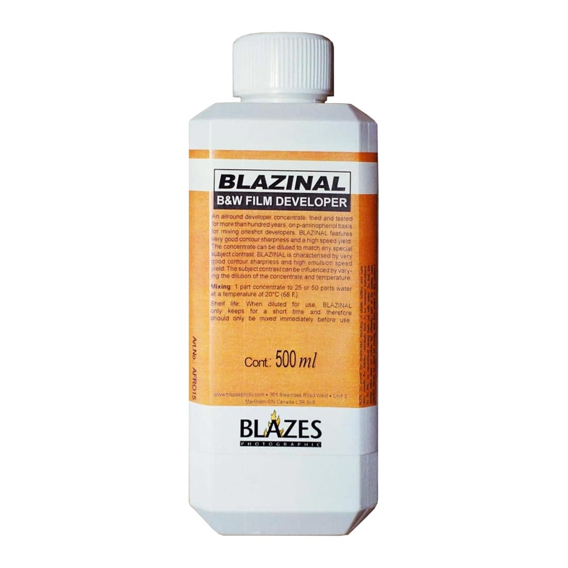 Blazinal Black & White Film Developer 500ml (Rodinal Equivalent)