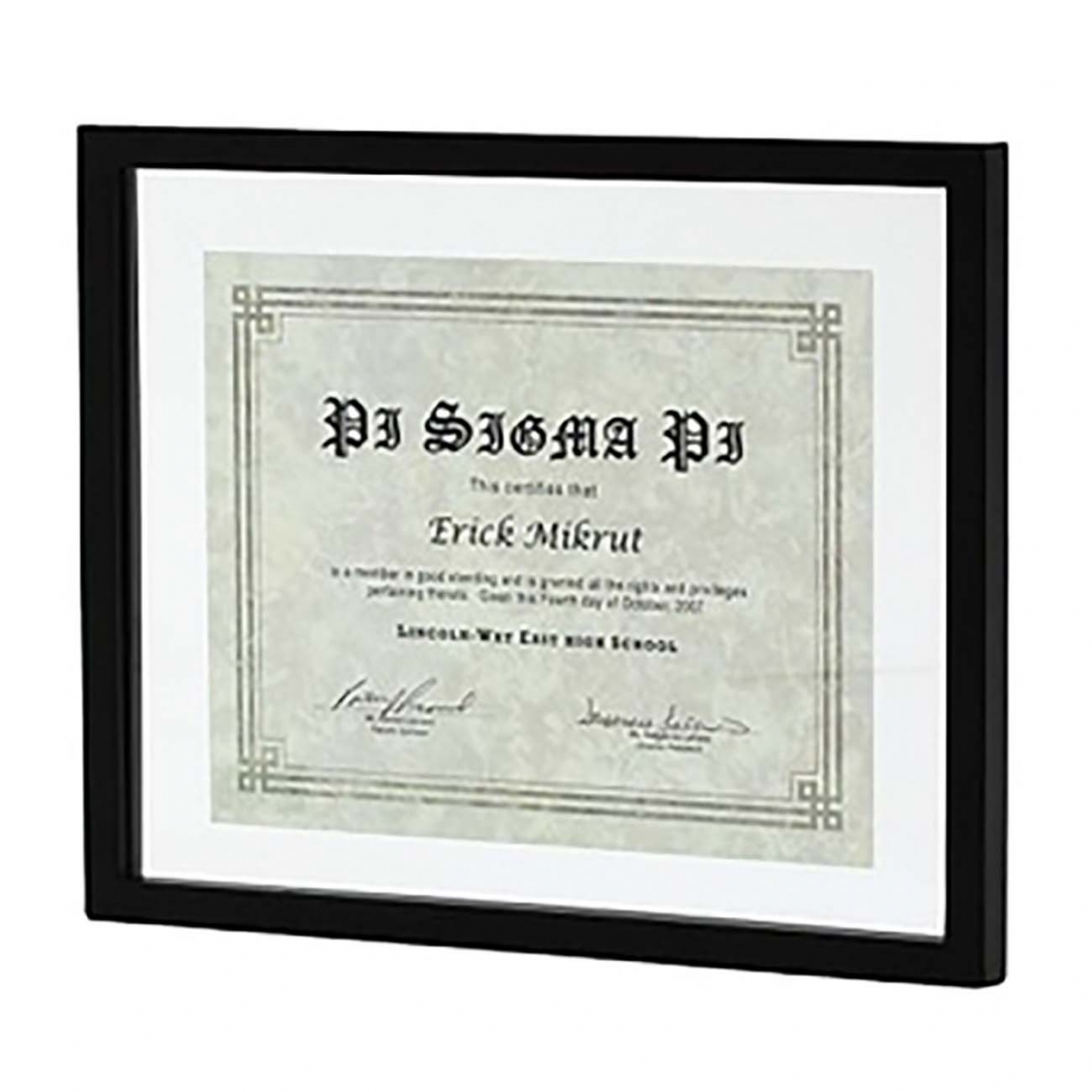 Malden 8.5x11 Document Frame (black)