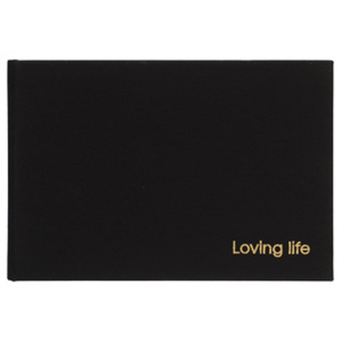 Malden 1-Up 4x6 Loving Life Black Fabric Bag Book Photo Album