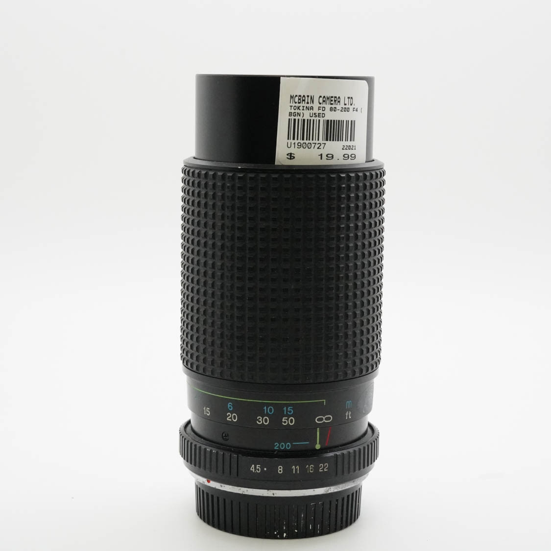 Tokina 80-200mm F4 (BGN) Used Lens for Canon FD Mount