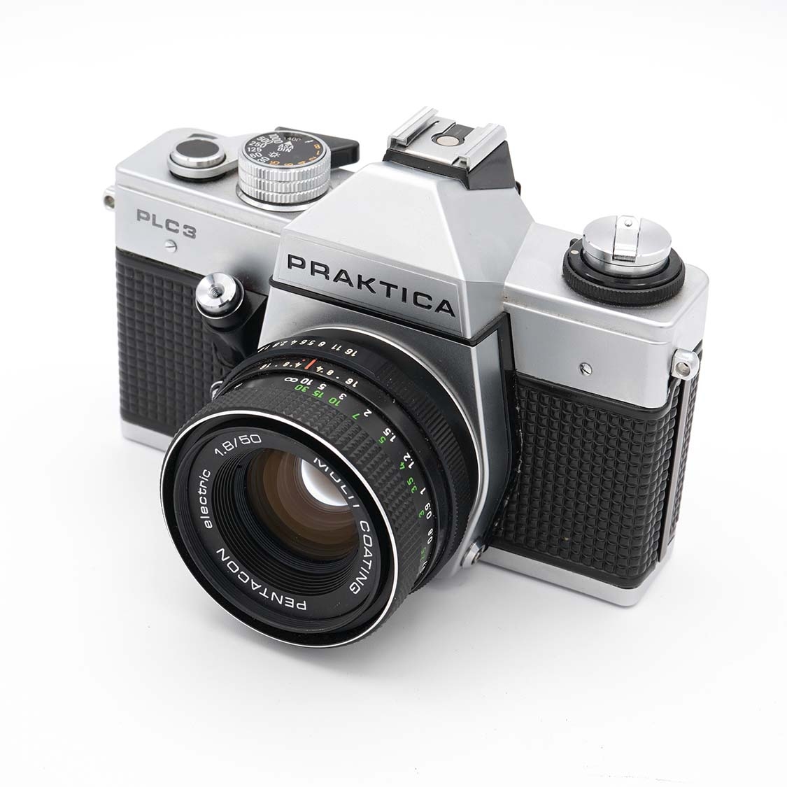 Praktica PLC3 35mm Film Camera with 50mm F1.8 Lens (BGN) Used